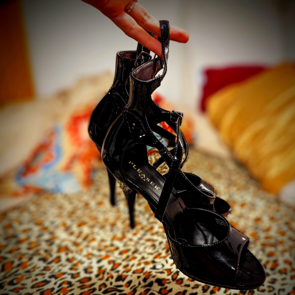 Pleasers Black Patent high heels